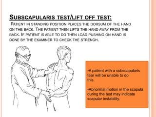 subscapularis tear special test|subscapularis test shoulder.